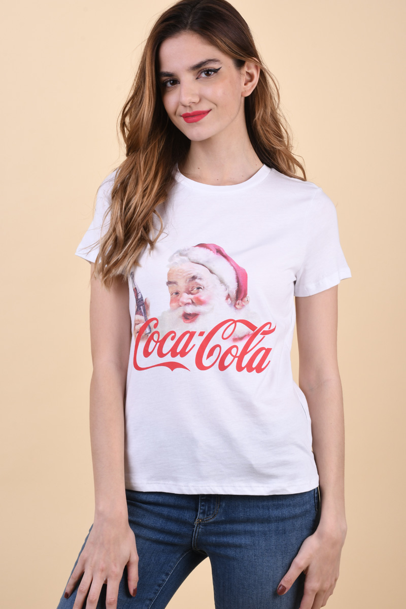 Tricou Dama Vero Moda Christmas License Black/Coca Cola